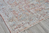 Exquisite Rugs Antique Loom 5593 Rust/Beige Polyester powerloom 3' x 2' Area Rug