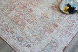 Exquisite Rugs Antique Loom 5593 Rust/Beige Polyester powerloom 3' x 2' Area Rug