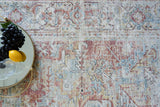 Exquisite Rugs Antique Loom 5593 Rust/Beige Polyester powerloom 3' x 2' Area Rug