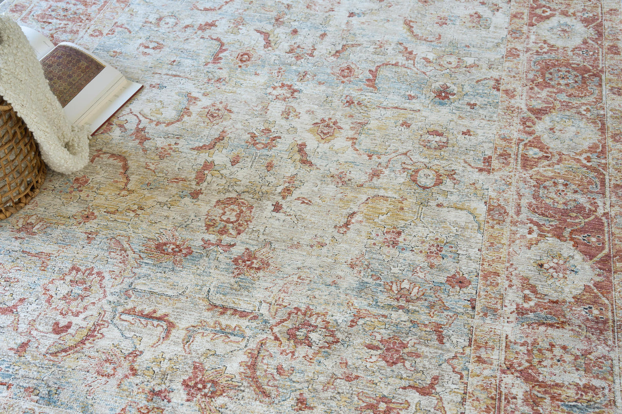 Exquisite Rugs The Met X Exquisite Rugs Antique Loom 5595 Blue/Rust 14' x 18' Area Rug