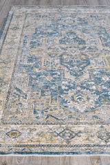 Exquisite Rugs The Met X Exquisite Rugs Antique Loom 5598 Blue/Beige 14' x 18' Area Rug