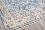 Exquisite Rugs Antique Loom 5598 Blue/Beige Polyester powerloom 3' x 2' Area Rug