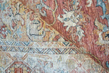 Exquisite Rugs Antique Loom 5600 Rust/Beige Polyester powerloom 9' x 6' Area Rug