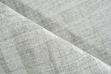 Exquisite Rugs Robin Stripe Handloomed Bamboo Silk and New Zealand Wool 5624 Light Silver 2' x 3' Area Rug