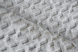 Exquisite Rugs Monroe Silk Handloomed Bamboo Silk and New Zealand Wool 5625 Light Silver 2' x 3' Area Rug