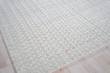 Exquisite Rugs Monroe Silk Handloomed Bamboo Silk and New Zealand Wool 5625 Light Silver 4' x 6' Area Rug