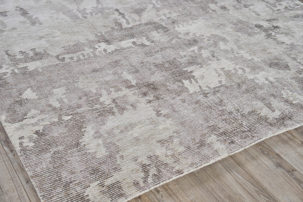 Exquisite Rugs Mineral Hand-loomed Wool/Bamboo Silk 5639 Brown 12' x 16' Area Rug