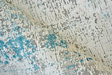 Exquisite Rugs Mercuri Power-loomed Acrylic/Viscose 5664 Silver/Blue 7' x 10' Area Rug