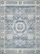 Exquisite Rugs Vintage Looms 5670 Light Blue/Blue Polyester powerloom 18' x 14' Area Rug