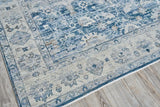 Exquisite Rugs Vintage Looms 5672 Blue/Beige Polyester powerloom 18' x 14' Area Rug