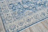 Exquisite Rugs The Met X Exquisite Rugs Vintage Looms 5672 Blue/Beige 2' x 3' Area Rug