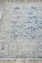 Exquisite Rugs The Met X Exquisite Rugs Vintage Looms 5673 Light Blue/Beige 4' x 12' Area Rug