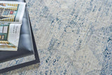 Exquisite Rugs The Met X Exquisite Rugs Vintage Looms 5674 Light Blue/Blue 2' x 3' Area Rug