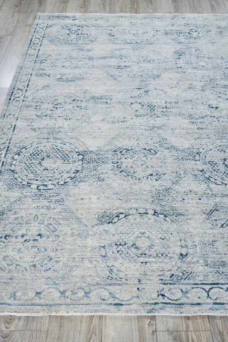 Exquisite Rugs The Met X Exquisite Rugs Vintage Looms 5674 Light Blue/Blue 2' x 3' Area Rug