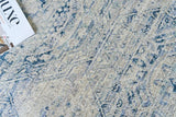 Exquisite Rugs The Met X Exquisite Rugs Vintage Looms 5674 Light Blue/Blue 4' x 12' Area Rug