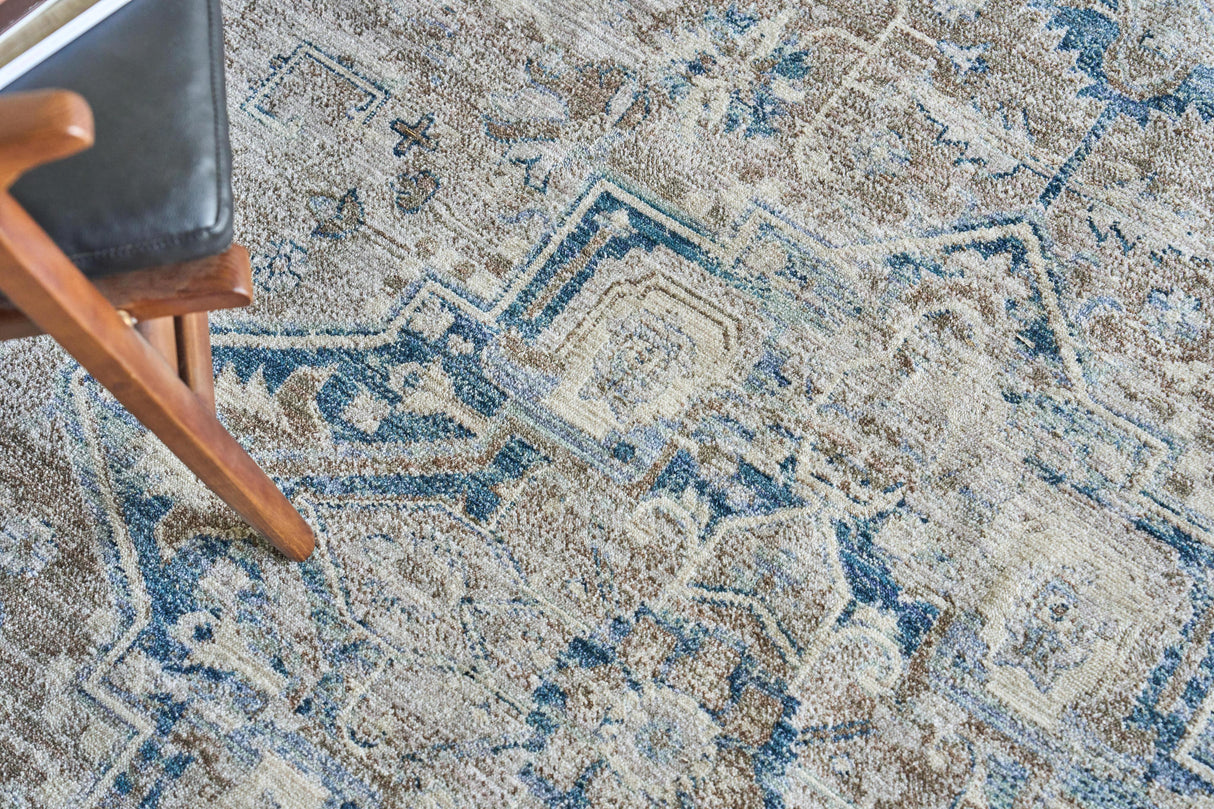 Exquisite Rugs The Met X Exquisite Rugs Vintage Looms 5676 Rust/Navy 14' x 18' Area Rug