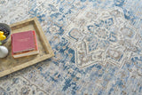 Exquisite Rugs Vintage Looms 5677 Blue/Beige Polyester powerloom 18' x 14' Area Rug