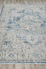 Exquisite Rugs The Met X Exquisite Rugs Vintage Looms 5677 Blue/Beige 2' x 3' Area Rug