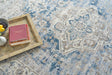 Exquisite Rugs The Met X Exquisite Rugs Vintage Looms 5677 Blue/Beige 4' x 12' Area Rug