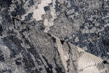 Exquisite Rugs Floor Art Hand-knotted Bamboo Silk 5707 Silvery/Dark Gray 6' x 4' Area Rug