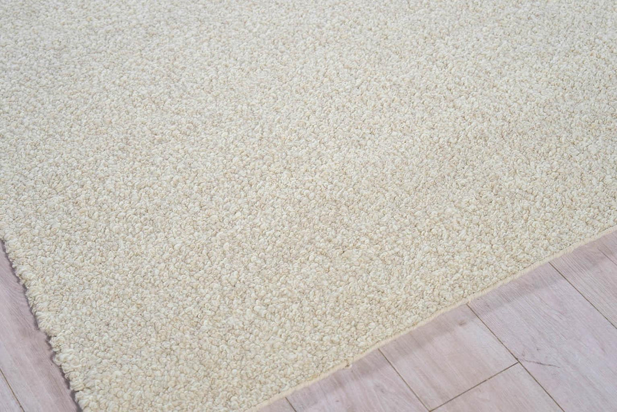Exquisite Rugs Ferretti Handloomed New Zealand Wool 5752 Silver/Ivory 2' x 3' Area Rug