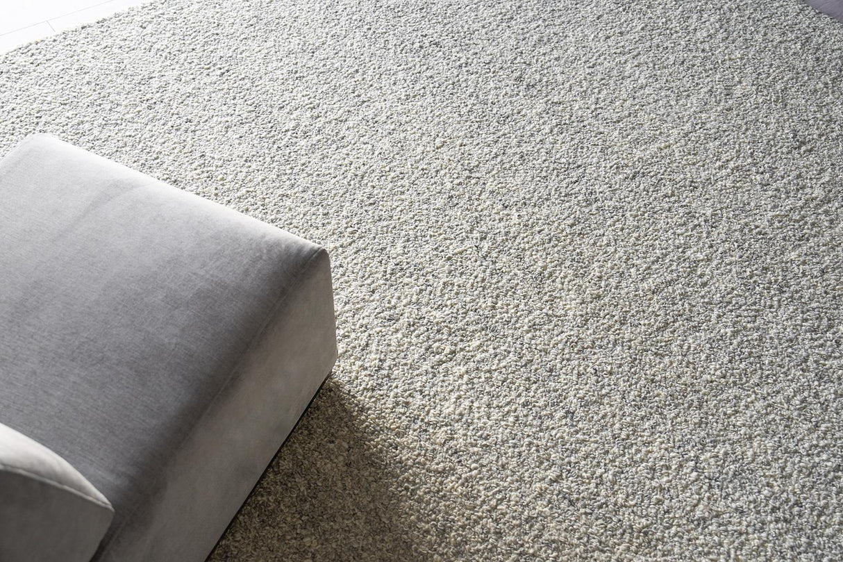 Exquisite Rugs Ferretti Handloomed New Zealand Wool 5755 Light Gray/Ivory 2' x 3' Area Rug