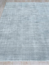 Exquisite Rugs Serena Hand Loomed Nylon/Bamboo Silk in 5874 Dark Gray 8' x 10' Area Rug