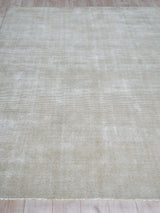 Exquisite Rugs Serena Hand Loomed Nylon/Bamboo Silk in 5772 Beige 8' x 10' Area Rug