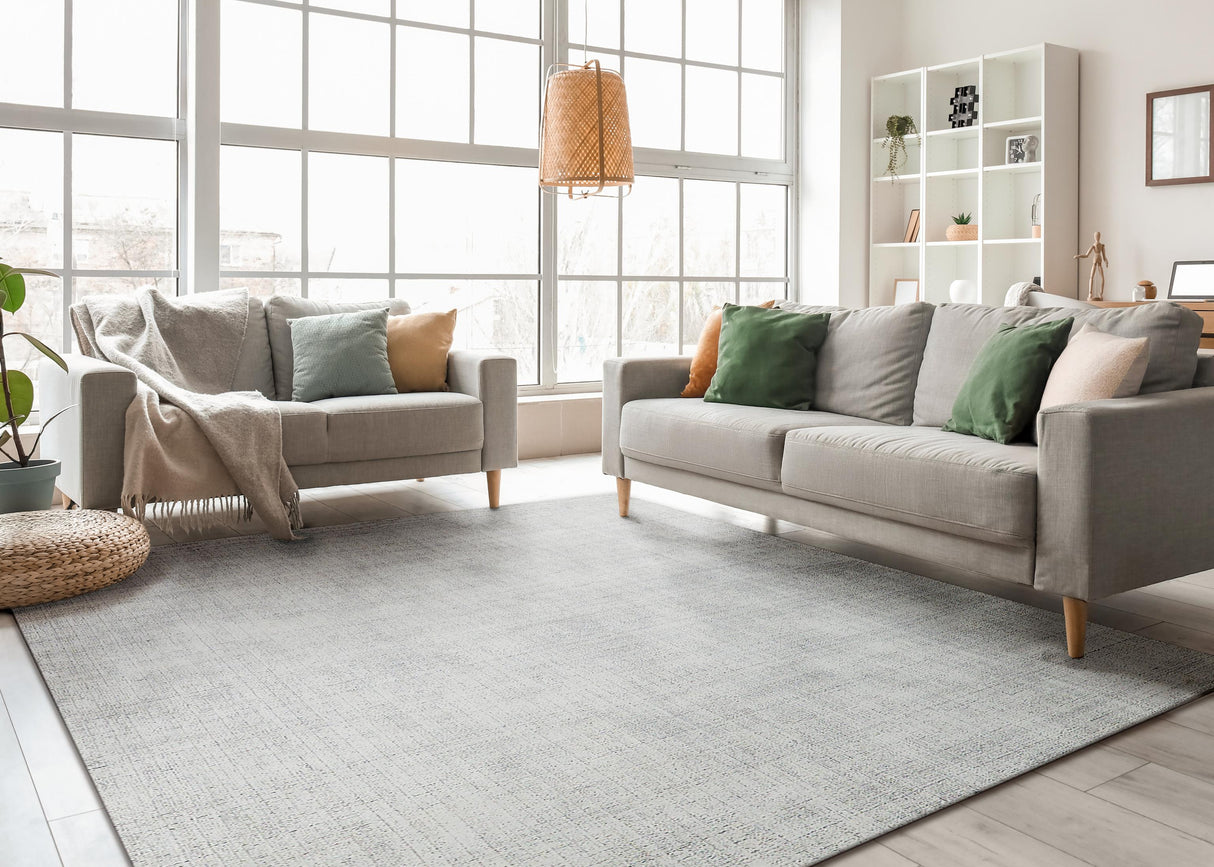 Exquisite Rugs Poliforma Handloomed Polyester 5926 Charcoal 3' x 2' Area Rug