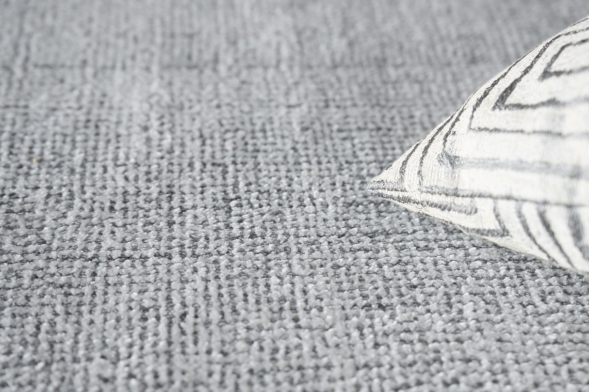 Exquisite Rugs Poliforma Handloomed Polyester 5926 Charcoal 15' x 20' Area Rug