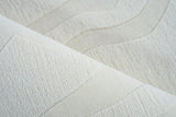 Exquisite Rugs Tempo Handloomed New Zealand Wool 6177 Ivory 6' x 14' Area Rug