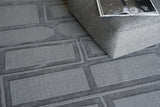 Exquisite Rugs Tempo Hand Loomed New Zealand Wool in 6209 Charcoal Gray 8' x 10' Area Rug