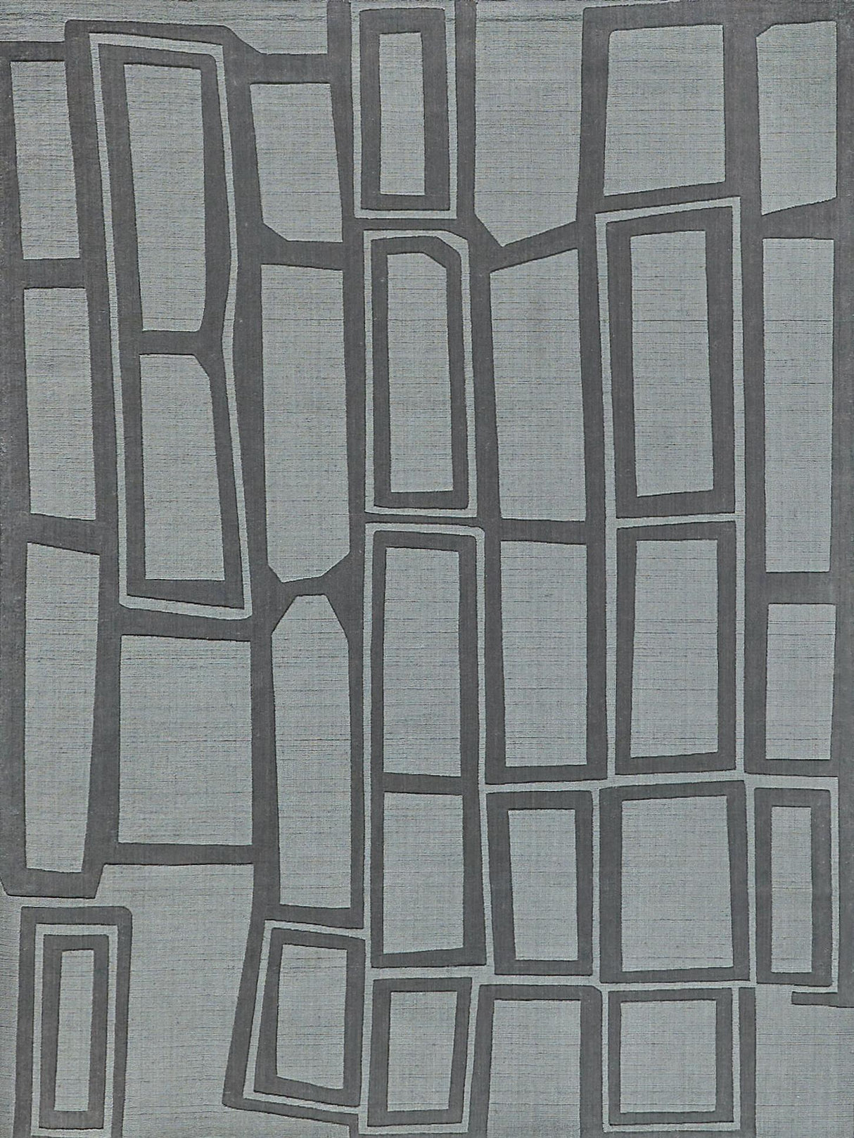 Exquisite Rugs Tempo Hand Loomed New Zealand Wool in 6209 Charcoal Gray 8' x 10' Area Rug