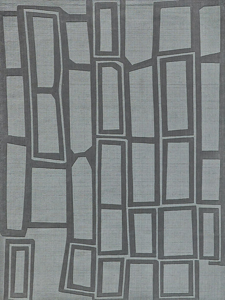 Exquisite Rugs Tempo Hand Loomed New Zealand Wool in 6209 Charcoal Gray 8' x 10' Area Rug