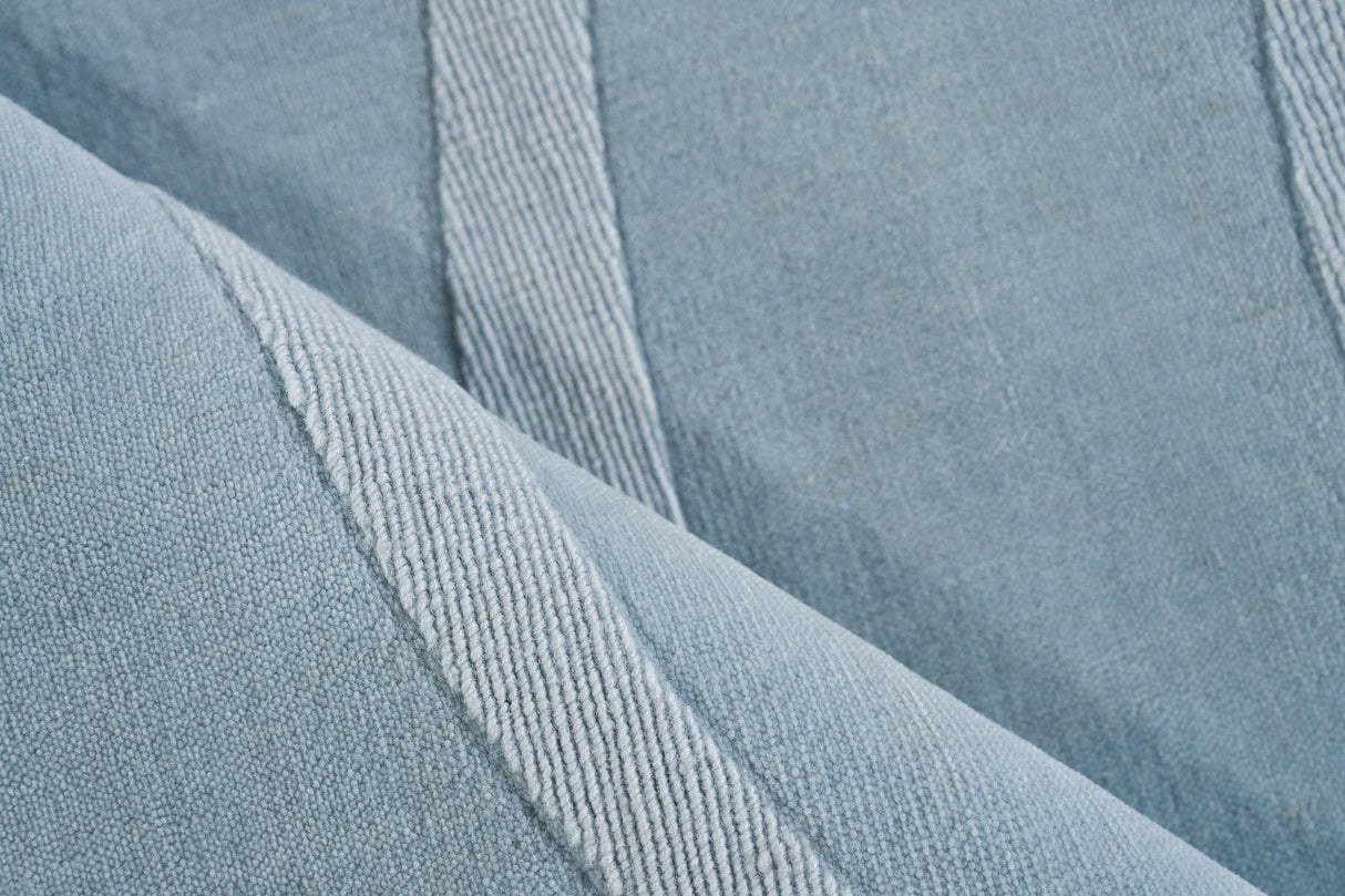 Exquisite Rugs Tempo Handloomed New Zealand Wool 6234 Light Blue 9' x 9' Area Rug