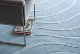 Exquisite Rugs Tempo Handloomed New Zealand Wool 6234 Light Blue 9' x 9' Area Rug