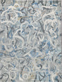 Exquisite Rugs Gianni Hand-loomed Wool/Bamboo Silk 6246 Blues/Silver/Ivory 4' x 6' Area Rug