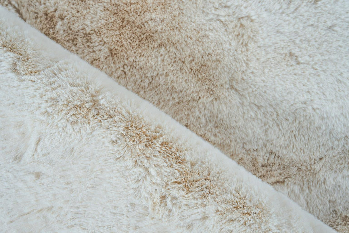 Exquisite Rugs Mink Hand-stitched Polyacrylic 6254 Beige 2' x 3' Area Rug