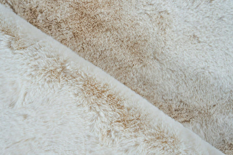 Exquisite Rugs Mink Hand-stitched Polyacrylic 6254 Beige 2' x 3' Area Rug