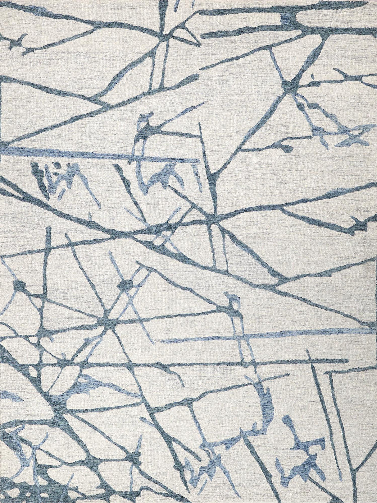 Exquisite Rugs Mystic Hand-tufted New Zealand Wool Navy 6' x 14' Area Rug