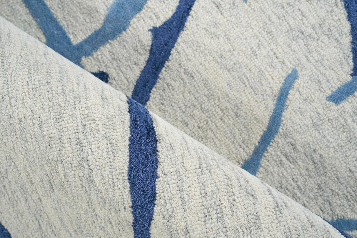 Exquisite Rugs Mystic Hand-tufted New Zealand Wool 6305 Navy 10' x 10' Area Rug