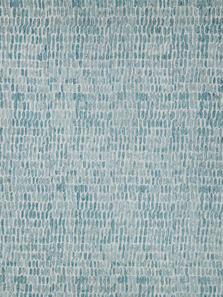 Exquisite Rugs Ink Blot Hand Tufted New Zealand Wool 6308 Turquoise 2' x 3' Area Rug