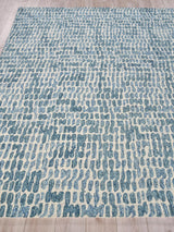 Exquisite Rugs Ink Blot Hand-tufted New Zealand Wool 6311 Navy 4' x 6' Area Rug