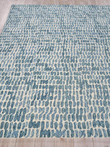 Exquisite Rugs Ink Blot Hand-tufted New Zealand Wool 6311 Navy 3' x 2' Area Rug