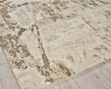 Exquisite Rugs Luxury Laureno Hand Knotted Bamboo Silk in 6319 Ivory/Beige 8' x 10' Area Rug