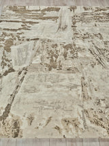 Exquisite Rugs Luxury Laureno Hand Knotted Bamboo Silk in 6319 Ivory/Beige 8' x 10' Area Rug