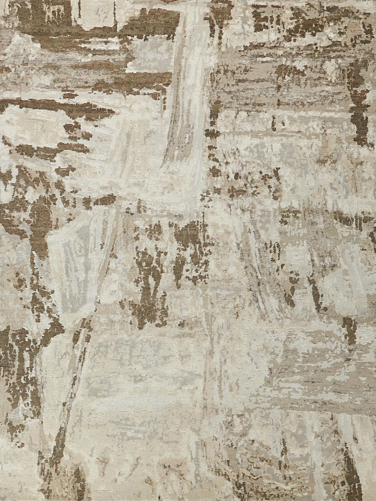 Exquisite Rugs Luxury Laureno Hand Knotted Bamboo Silk in 6319 Ivory/Beige 9' x 12' Area Rug