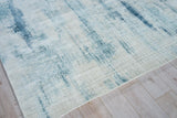 Exquisite Rugs Stone Wash Gazni Hand-loomed Wool/Bamboo Silk 6329 Blue 4' x 6' Area Rug