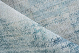 Exquisite Rugs Stone Wash Gazni Hand-loomed Wool/Bamboo Silk 6329 Blue 4' x 6' Area Rug