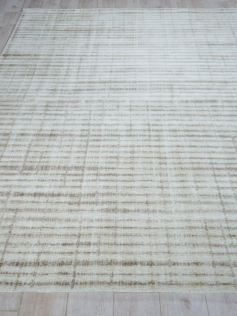 Exquisite Rugs Allure Hand-loomed Wool/Bamboo Silk 6338 Beige/Brown 2' x 3' Area Rug